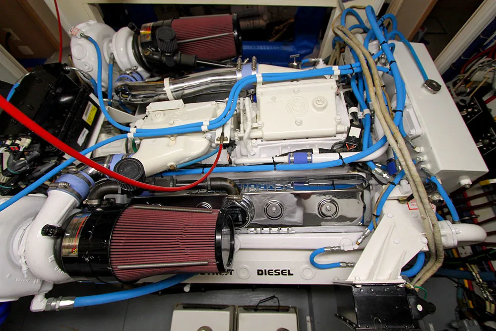 Diesel engine overhaul by the Donnelly Yacht Center service team in Savannah, GA